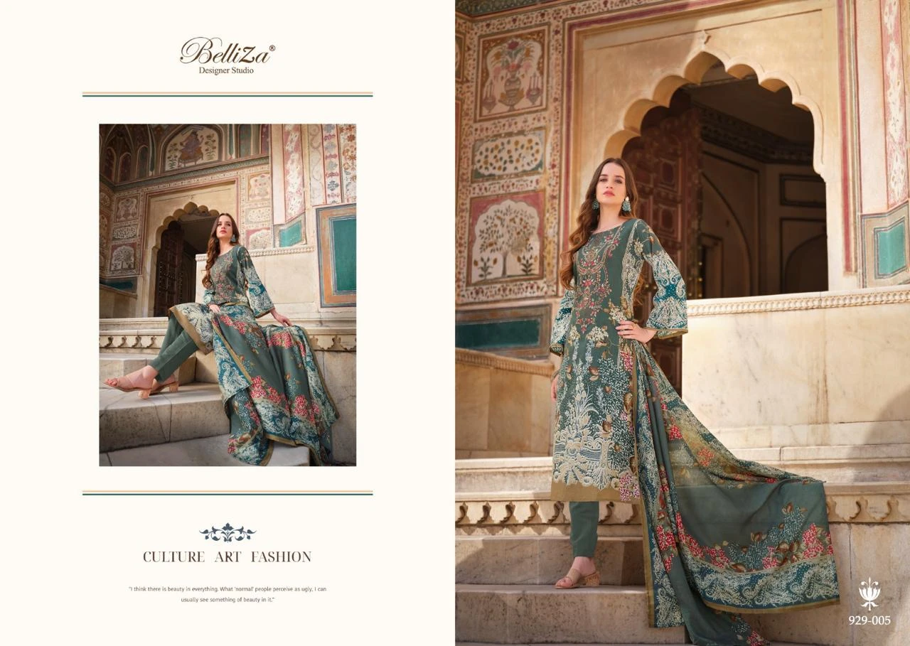 Belliza Designer Naira Vol 56 Pure Cotton Digital Prints Wholesale Pakistani Print Salwar Suit Catalog — Wholesale Pakistani Suits, Belliza Designer wholesale from Surat - Gallery Image 4